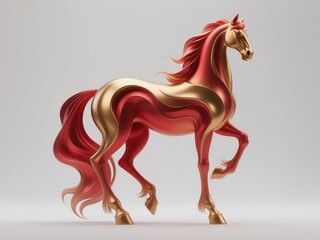 3D Abstract Texture Steed