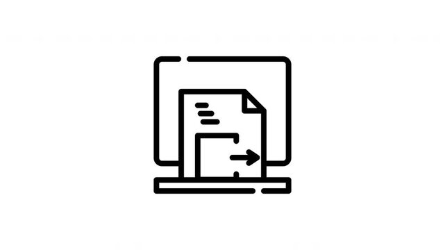 Computer screen displaying a document, suitable for website design, technology articles, online courses, and business presentations.
