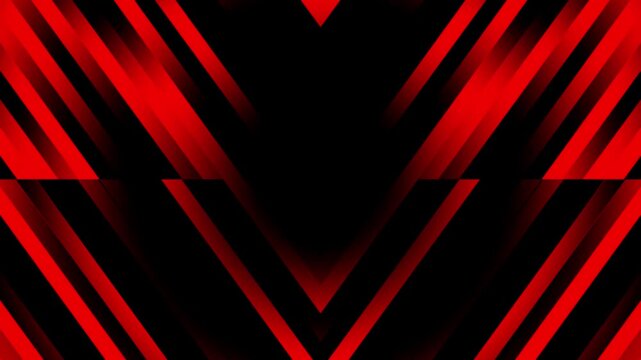 Abstract red and black geometric v shape diagonal lines pattern background