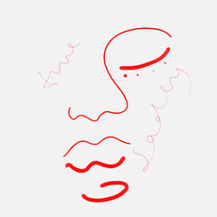 Sadly true face illustration