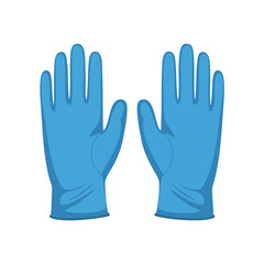 Obraz premium Blue Protective Gloves for Safety and Hygiene