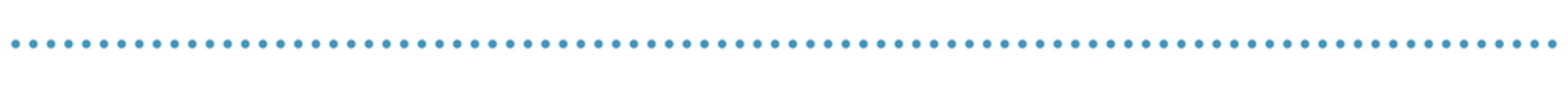 A clean, vibrant blue dotted line on a transparent background. This versatile graphic is perfect as a divider, accent, or to indicate a cut or boundary line in modern digital design.