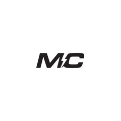 Letter MC and Electricity logo or icon design