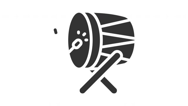 Animated drum icon