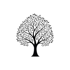 Obraz premium vector tree silhouette