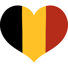 belgian heart flag
