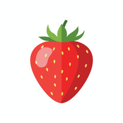 Fresh Ripe Strawberry Vector Illustration