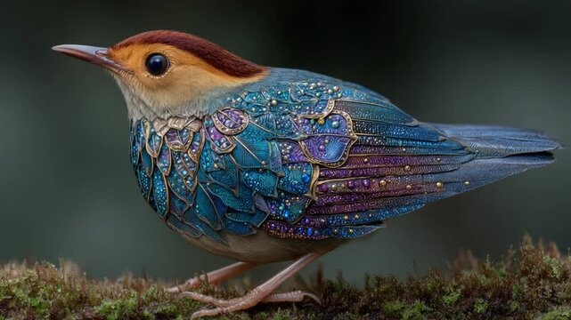 bird of paradise in the garden