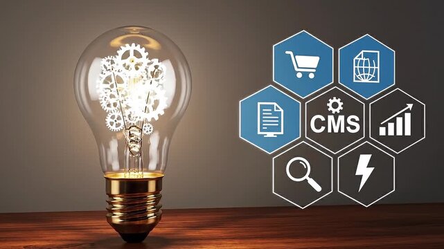 CMS platform concept for website administration and digital content management