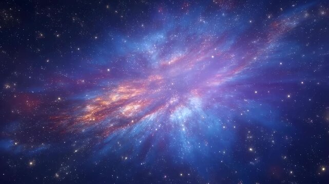 Stunning cosmic nebula with vibrant colors and swirling gases. Represents the beauty and mystery of the universe and space exploration