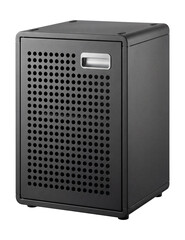 Obraz premium Small stackable metal cabinet with ventilation holes.