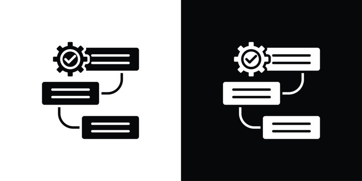 Prioritization Icon Sheet Black And White
