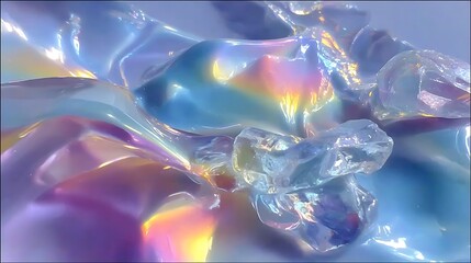 Naklejka premium abstract blue background, plastic wrap 