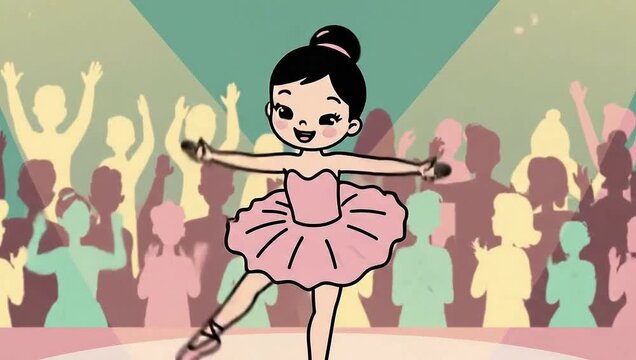 Ballerinas Grace - A Cartoon Dance Performance for Children.
