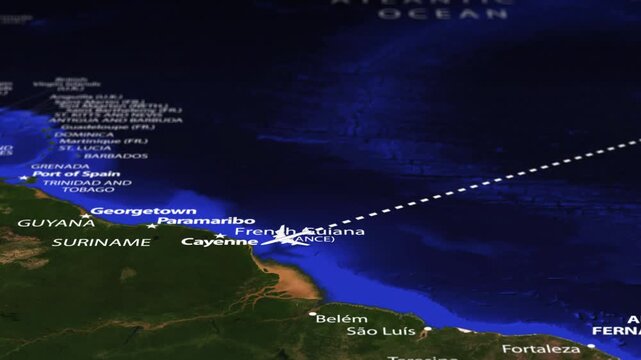 Flight From Algiers ALGERIA to Lima Peru with flag pins