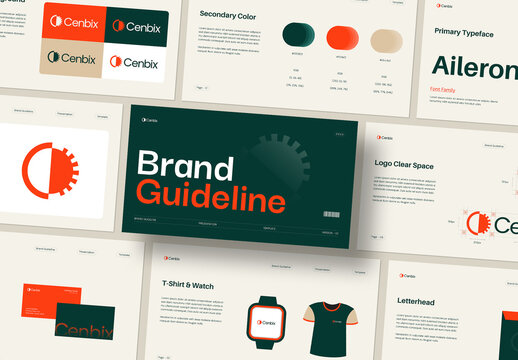 Modern Brand Identity Guidelines Template for Corporate Business