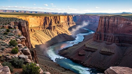 Grand Canyon Colorado River Scenic View.