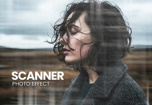 Scanner Photo Effect with Cinematic Mood