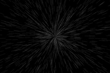 Fototapeta premium Sci-Fi Warp Speed Zoom, Abstract Star Trails Background, Hyper Motion Texture, Futuristic Space Wallpaper, Fast Galaxy Design, Deep Cosmos Burst