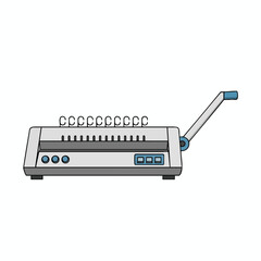 Office Binding Machine Illustration