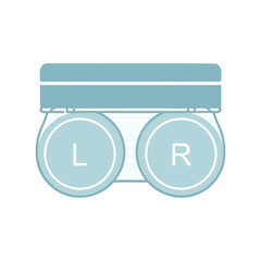 Binoculars Icon in Blue