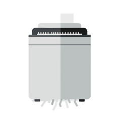 Old Office Printer with Paper Jam