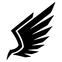 Wing icon. Simple wing vector icon
