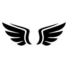 Obraz premium Wing icon. Simple wing vector icon