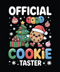 Funny Cookie Taster Typography T Shirt Design For Baking And Food Lovers