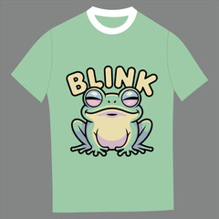 Sleepy Frog 'Blink' T-Shirt Apparel Design
