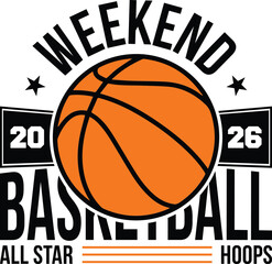 Basketball All Star Weekend 2026 Sports Illustration for Print © Graphic Touch