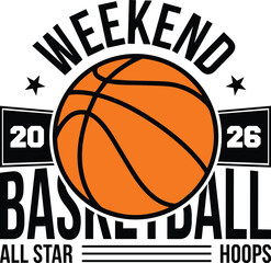 Basketball All Star Weekend 2026 Sports Illustration for Print © Graphic Touch