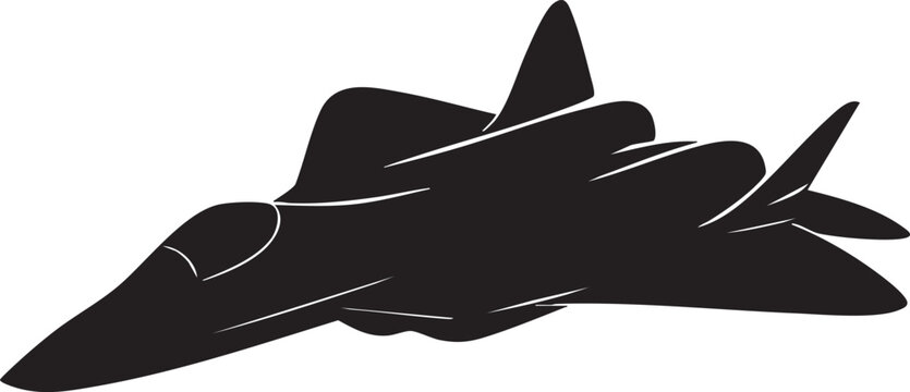 Sukhoi Su-57 Fifth Generation Stealth Fighter Jet Vector Illustration	