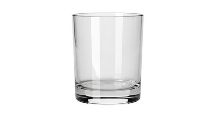 Transparent Empty Glass On Black Background