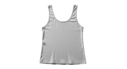 Blank Light Grey Tank Top Mockup On Black Background