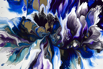 Naklejka premium Rainbow double arch with lightning storm over desert landscape, vibrant colors and dramatic sky featuring weather, clouds, sand with dunes and atmosphere elements for surreal, majestic projects,