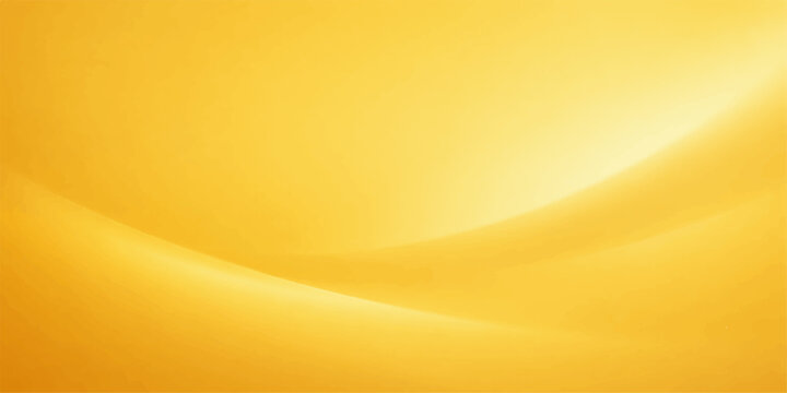 Warm yellow abstract background with gentle flowing light waves and smooth gradient surface