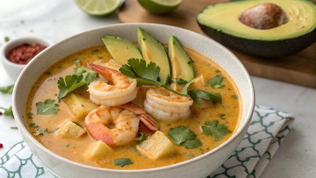 Peruvian Seafood Soup Chupe De Camarones Copy Spa