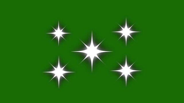 Magic Glitter Star Trail 4K Loop &ndash; White twinkling particles, glowing pixie dust burst, Christmas stars sparkle line, shimmering starlight dust, fairy sparkle transition on green screen