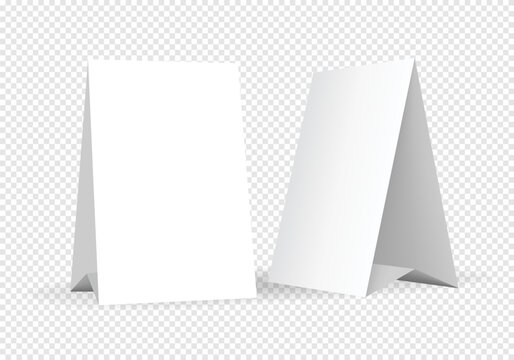 Table tent template mockup