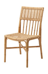 Bamboo garden chair with a minimalist design.