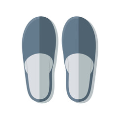 Pair of blue and grey insole illustration