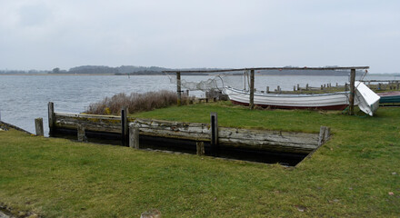 auf dem Uferweg in Maasholm