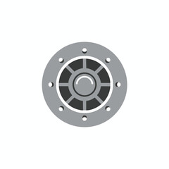 Obraz premium Gray Circular Industrial Component
