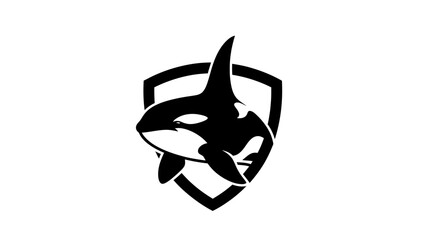 Orca Killer Whale Shield Logo © AR99