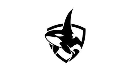 Orca Killer Whale Shield Logo © AR99