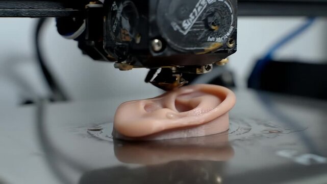 3D Printing Ear Prosthetic.
