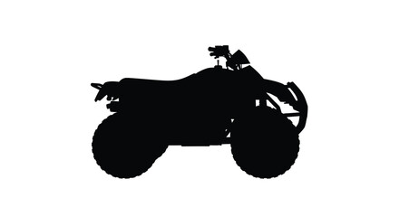 Silhouette of a monster truck with large wheels and a detailed body © Mithon