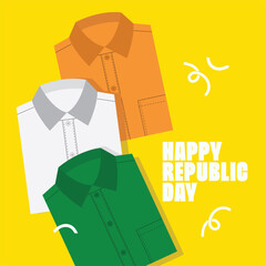 Republic Day illustration in contemporary vector art style