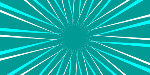 Obraz premium Blue comic sunburst effect background with halftone. Pop art comic-style vector background. Suitable for templates, sale banners, events, ads, web and pages